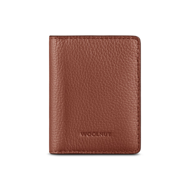 woolnut leather wallet bifold cognac 1