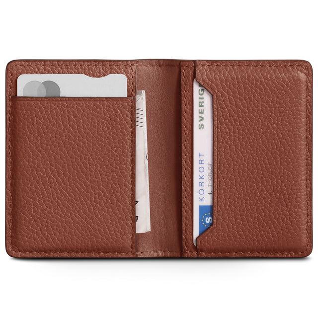 woolnut leather wallet bifold cognac 2