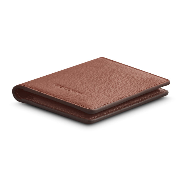 woolnut leather wallet bifold cognac 5