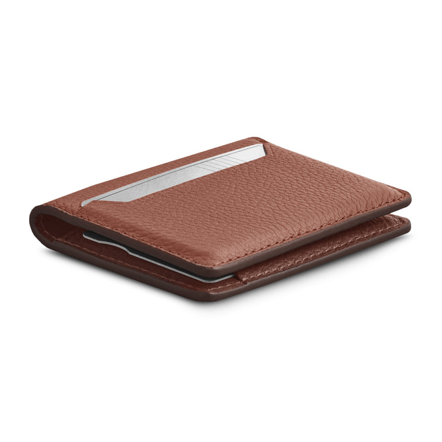 woolnut leather wallet bifold cognac 6