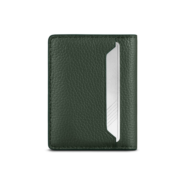 woolnut leather wallet bifold green 3