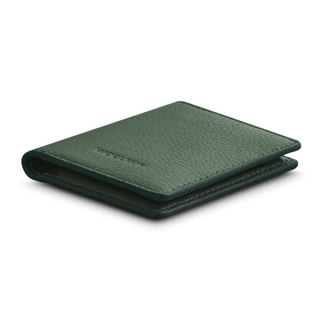 woolnut leather wallet bifold green 5