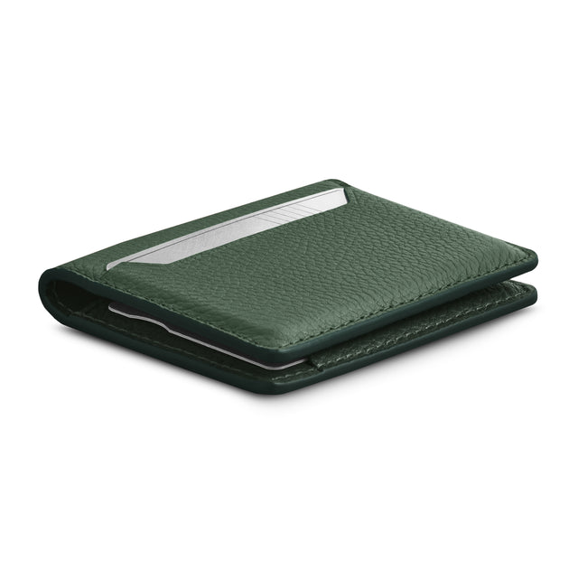 woolnut leather wallet bifold green 6