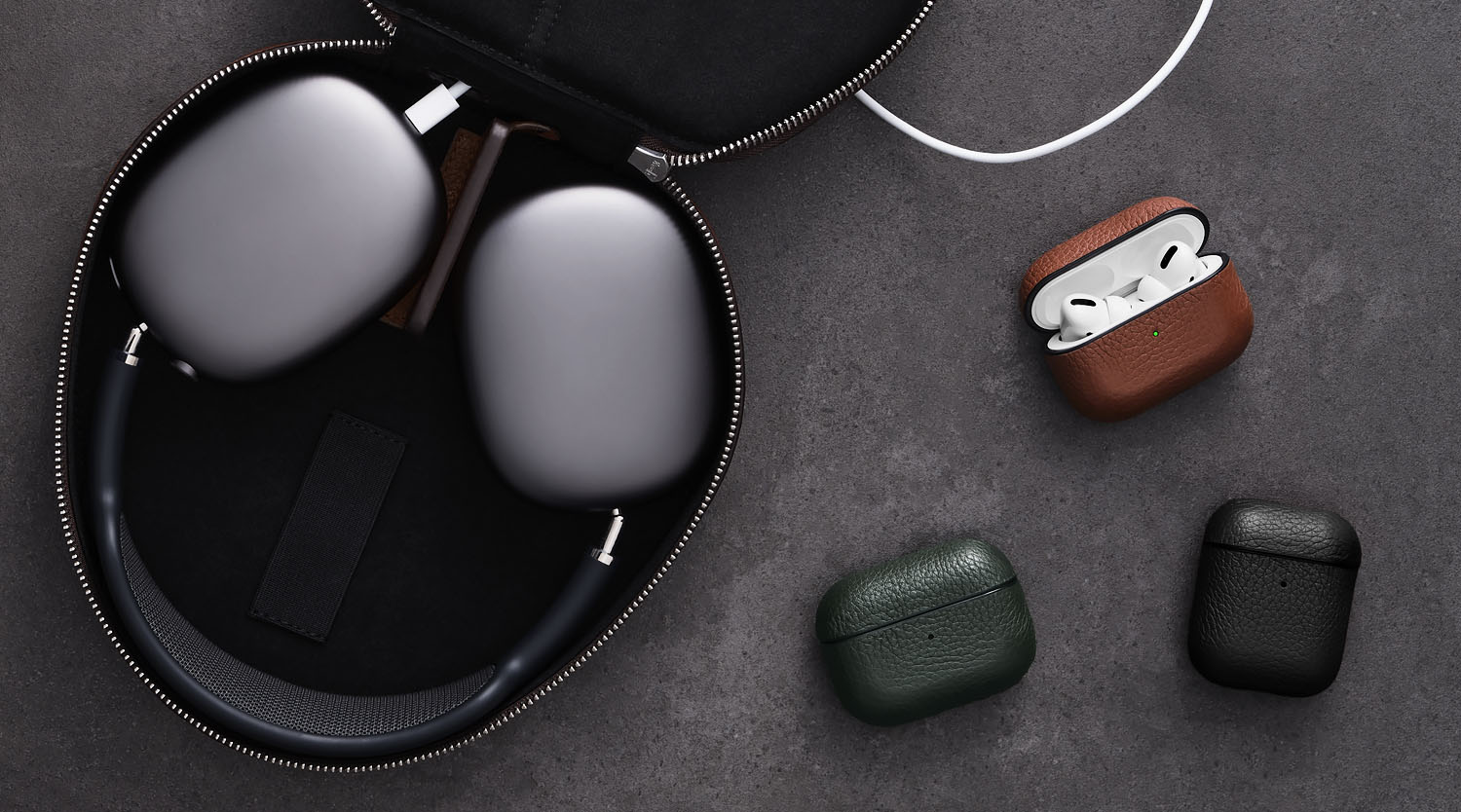 Airpods max leather online case