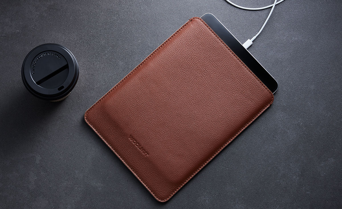 iPad Leather Sleeve 2024 | Best iPad Pro 11 & 12.9 inch Case - WOOLNUT